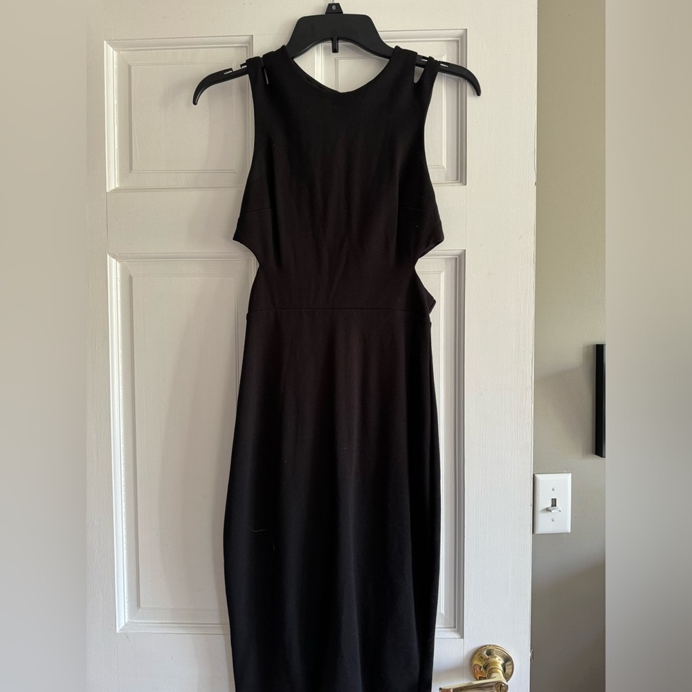 French Connection Black Midi Dress
